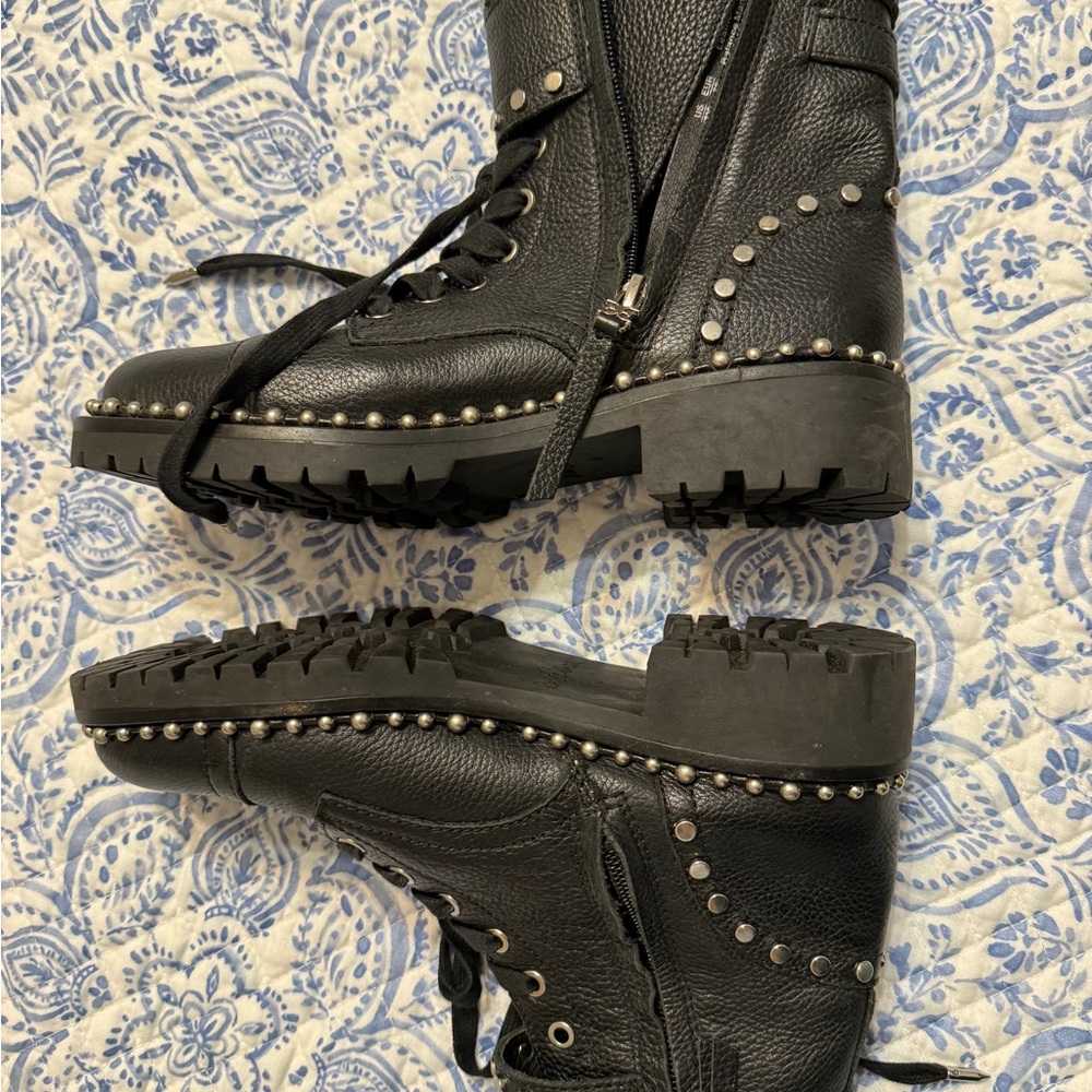 Sam Eldeman Studded Black Combat Boots - image 6